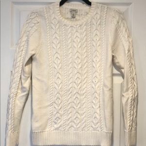 L. L. Bean cable knit sweater